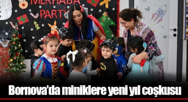 Bornova’da miniklere yeni yıl coşkusu