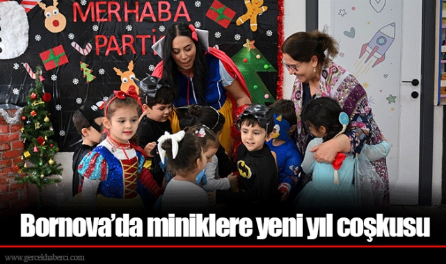 Bornova’da miniklere yeni yıl coşkusu