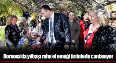 Bornova’da yılbaşı ruhu el emeği ürünlerle canlanıyor