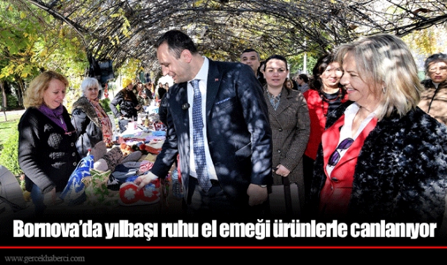 Bornova’da yılbaşı ruhu el emeği ürünlerle canlanıyor