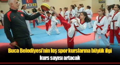 Buca Belediyesi’nin kış spor kurslarına büyük ilgi