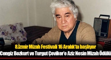 Cengiz Bozkurt ve Turgut Çeviker’e Aziz Nesin Mizah Ödülü