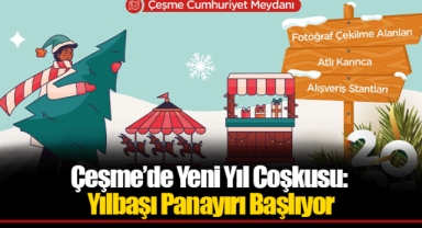 Çeşme’de Yeni Yıl Coşkusu: Yılbaşı Panayırı Başlıyor