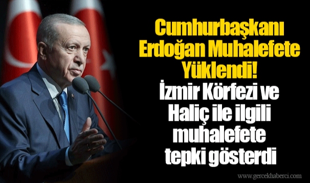 Cumhurbaşkanı Erdoğan Muhalefete Yüklendi! İzmir Körfezi ve Haliç ile ilgili muhalefete tepki gösterdi