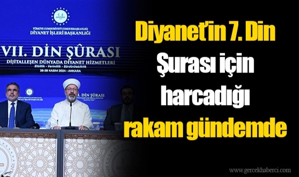 Diyanet’in 7. Din Şurası için harcadığı rakam gündemde