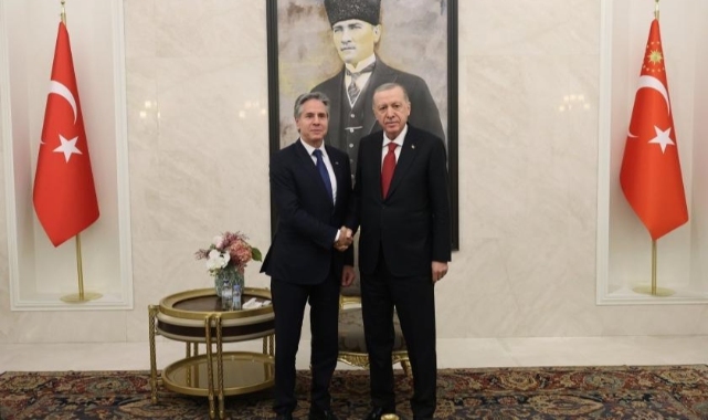 Erdoğan, ABD Dışişleri Bakanı Blinken ile görüştü