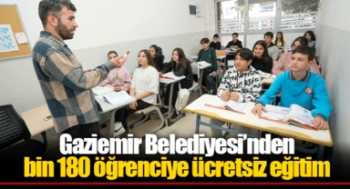 Gaziemir Belediyesi’nden bin 180 öğrenciye ücretsiz eğitim