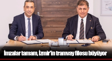 İmzalar tamam, İzmir'in tramvay filosu büyüyor
