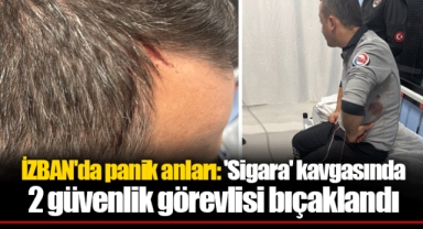 İZBAN'da panik anları: 'Sigara' kavgasında 2 güvenlik görevlisi bıçaklandı
