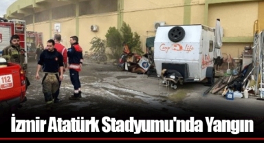 İzmir Atatürk Stadyumu'nda Yangın