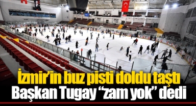 İzmir’in buz pisti doldu taştı