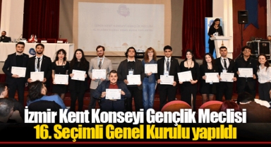 İzmir Kent Konseyi Gençlik Meclisi 16. Seçimli Genel Kurulu yapıldı