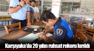Karşıyaka’da 20 yılın ruhsat rekoru kırıldı