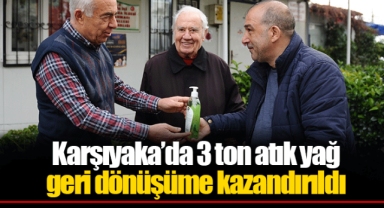 Karşıyaka’da 3 ton atık yağ geri dönüşüme kazandırıldı