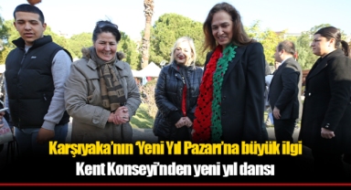 Karşıyaka’nın ‘Yeni Yıl Pazarı’na büyük ilgi