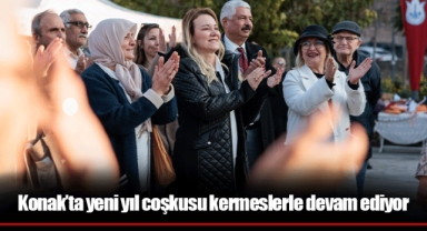Konak’ta yeni yıl coşkusu kermeslerle devam ediyor