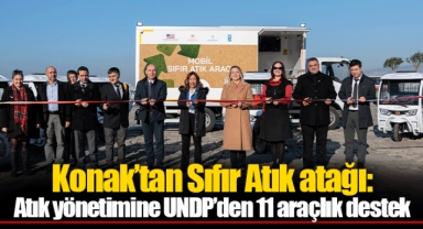 Konak’tan Sıfır Atık atağı: Atık yönetimine UNDP’den 11 araçlık destek