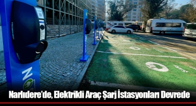 Narlıdere’de, Elektrikli Araç Şarj İstasyonları Devrede