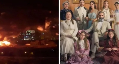 'Şakir Paşa Ailesi' dizisinin çekildiği köşk kül oldu: 'Sabotaj ihtimali değerlendiriliyor'