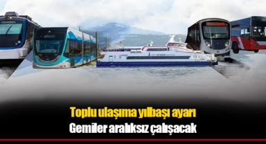 Toplu ulaşıma yılbaşı ayarı