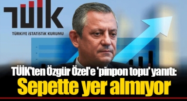 TÜİK'ten Özgür Özel'e 'pinpon topu' yanıtı: Sepette yer almıyor
