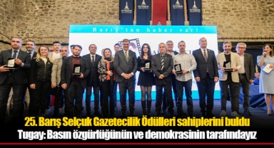 25. Barış Selçuk Gazetecilik Ödülleri sahiplerini buldu