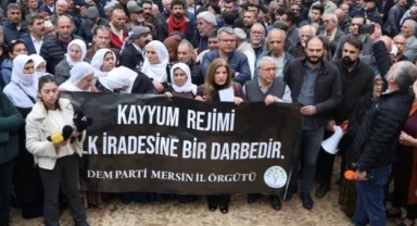 Akdeniz Belediyesi'ne kayyım protestosu: Belediyeye yürüyüş yapılacak