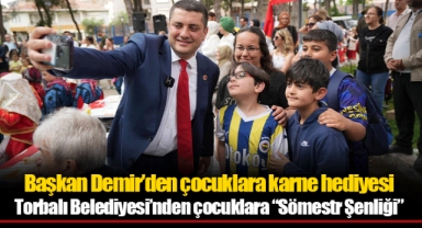 Başkan Demir’den çocuklara karne hediyesi