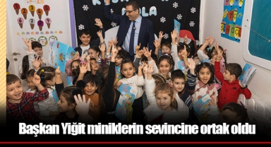 Başkan Yiğit miniklerin sevincine ortak oldu