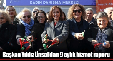 Başkan Yıldız Ünsal’dan 9 aylık hizmet raporu