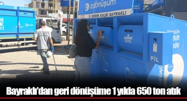 Bayraklı’dan geri dönüşüme 1 yılda 650 ton atık
