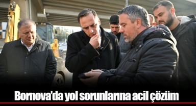 Bornova’da yol sorunlarına acil çözüm
