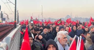 'Büyük Filistin Yürüyüşü'nde Süleyman Soylu detayı
