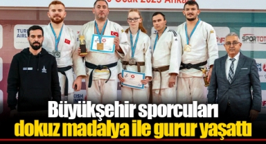 Büyükşehir sporcuları dokuz madalya ile gurur yaşattı