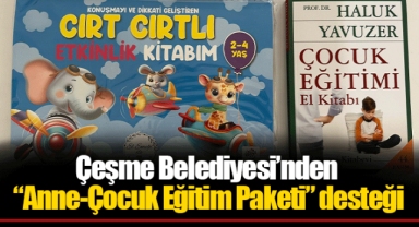 Çeşme Belediyesi’nden “Anne-Çocuk Eğitim Paketi” desteği
