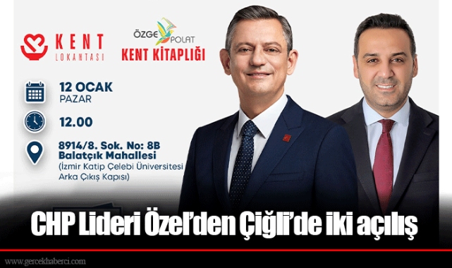 CHP Lideri Özel’den Çiğli’de iki açılış
