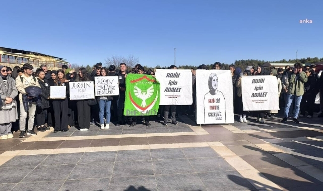 Diyarbakır’da Rojin Kabaiş için açıklama yapıldı, öğrenciler gözyaşlarını tutamadı