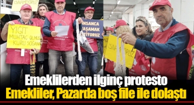 Emekliler, Pazarda boş file ile dolaştı