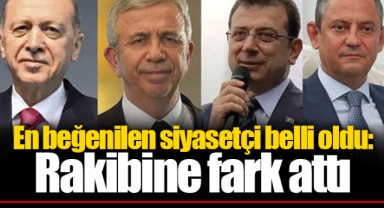 En beğenilen siyasetçi belli oldu: Rakibine fark attı
