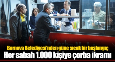 Her sabah 1.000 kişiye çorba ikramı
