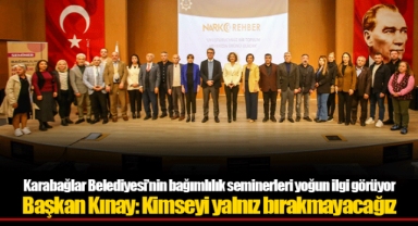 Karabağlar Belediyesi’nin bağımlılık seminerleri yoğun ilgi görüyor