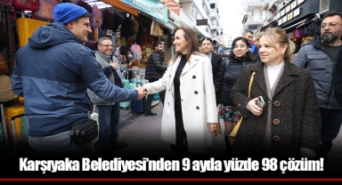 Karşıyaka Belediyesi’nden 9 ayda yüzde 98 çözüm!