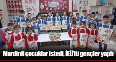 Mardinli çocuklar istedi, İEÜ’lü gençler yaptı