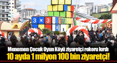 Menemen Çocuk Oyun Köyü ziyaretçi rekoru kırdı