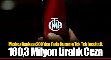 Merkez Bankası 280'den Fazla Kurumu Tek Tek İnceledi: 160,3 Milyon Liralık Ceza