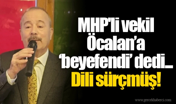 MHP'li vekil Öcalan’a ‘beyefendi’ dedi... Dili sürçmüş!