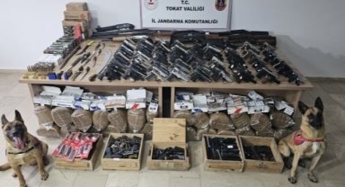 Tokat’ta kaçak silah imalatı baskını: 130 silaha el konuldu