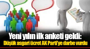 Yeni yılın ilk anketi geldi: Düşük asgari ücret AK Parti’ye darbe vurdu