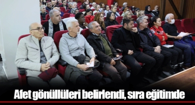 Afet gönüllüleri belirlendi, sıra eğitimde