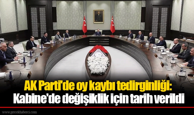 AK Parti'de oy kaybı tedirginliği: Kabine'de değişiklik için tarih verildi